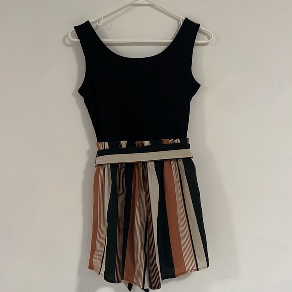 Black/Tan Romper - Picture 4 of 5